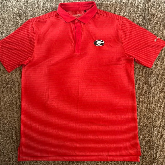 Georgia Bulldogs Columbia Golf Polo Shirt - Picture 1 of 5